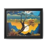 Matte Canvas, Framed (Multi-color)