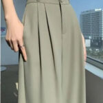 Women Fashion Wide Leg Straight Loose Pants