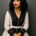 Celebrate your cultural roots with this elegant Ethiopian and Eritrean Habesha dress