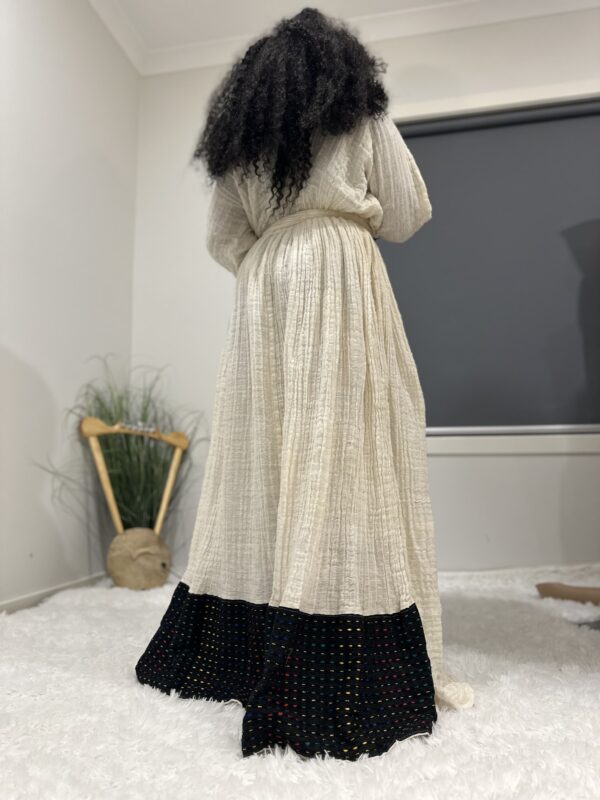 Celebrate your cultural roots with this elegant Ethiopian and Eritrean Habesha dress - Image 5
