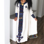 Elegant Ethiopian & Eritrean Habesha Dress | Traditional Handwoven Kemis | Custom Sizing Available