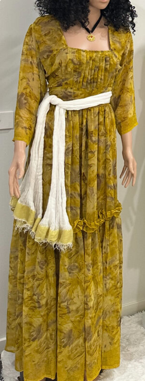 Shewhat design Ethiopian and Eritrean chiffon dress New/ሽፎን ቀሚስ