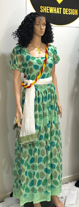 Shewhat Design Ethiopian &Eritrean Chiffon Dress New/ሽፎን ቀሚስ