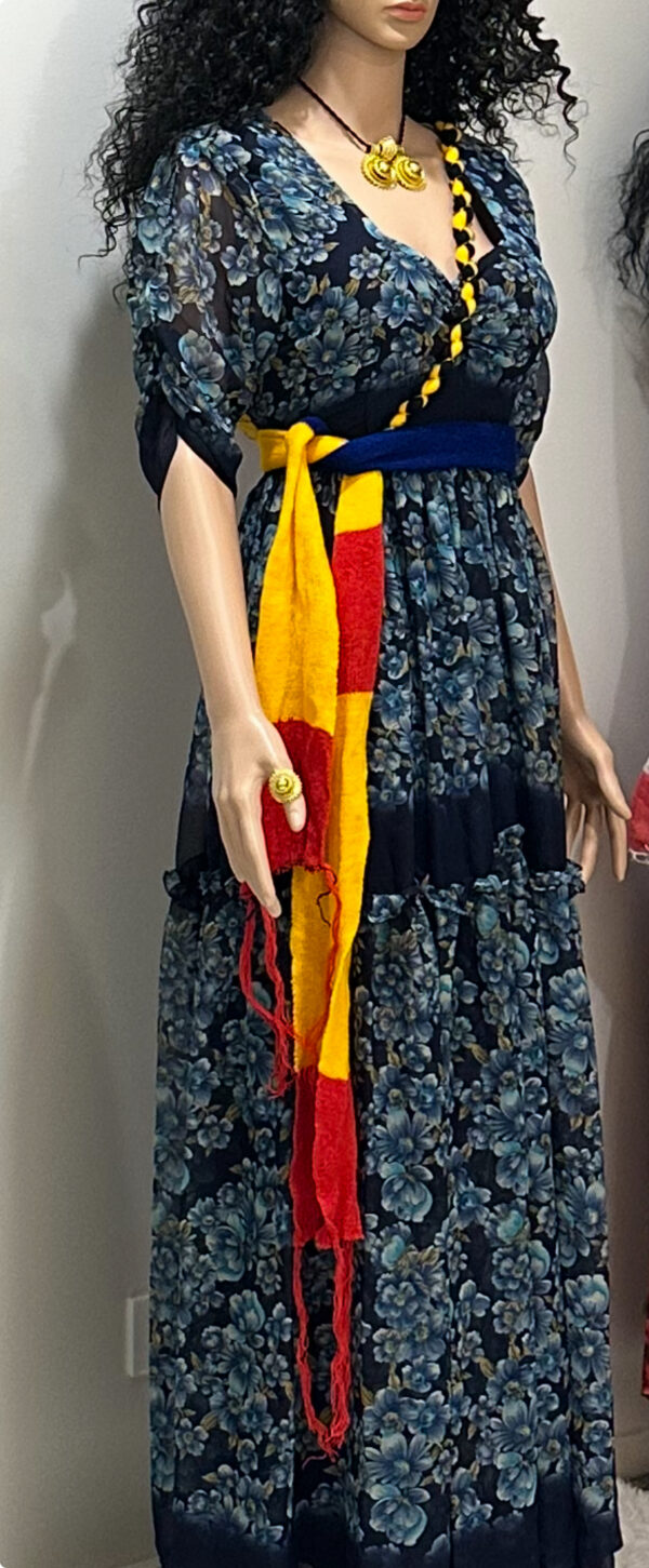 Shewhat Design Ethiopian And Eritrean Chiffon Dress New/ሽፎን ቀሚስ - Image 5