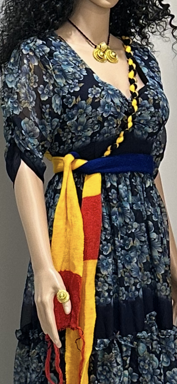 Shewhat Design Ethiopian And Eritrean Chiffon Dress New/ሽፎን ቀሚስ - Image 6