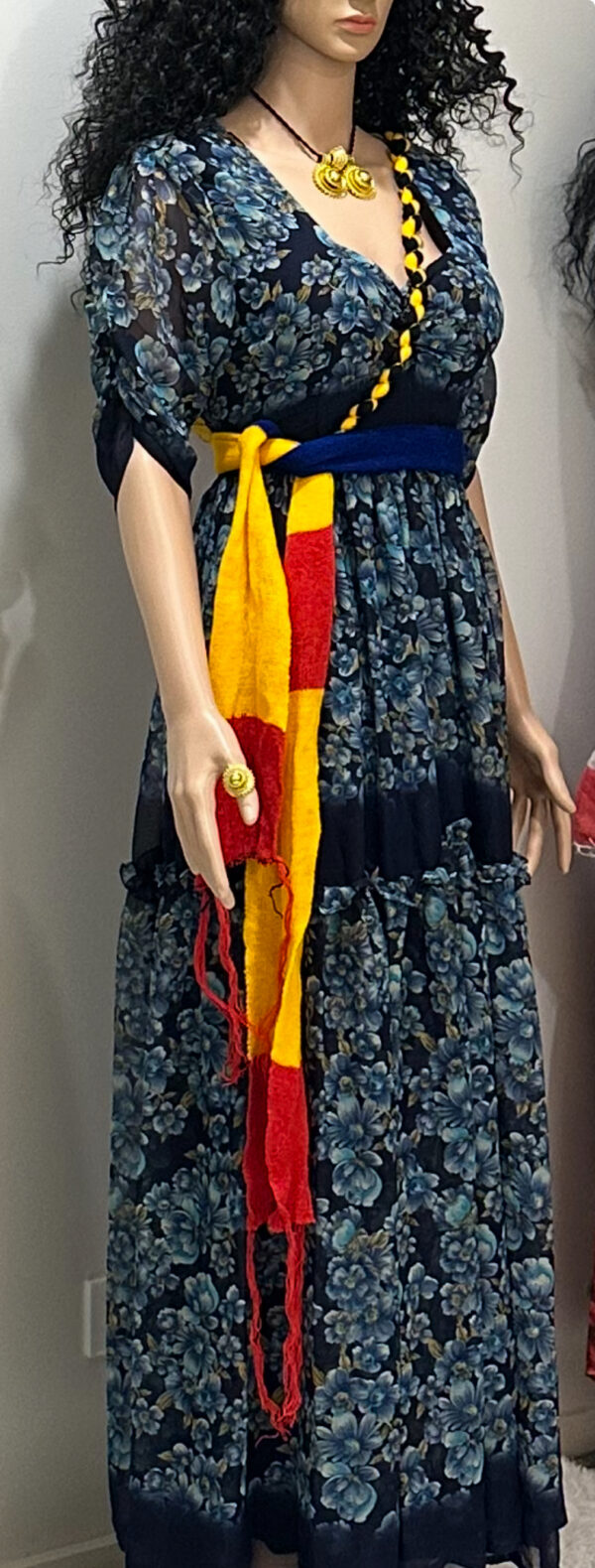 Shewhat Design Ethiopian And Eritrean Chiffon Dress New/ሽፎን ቀሚስ - Image 7