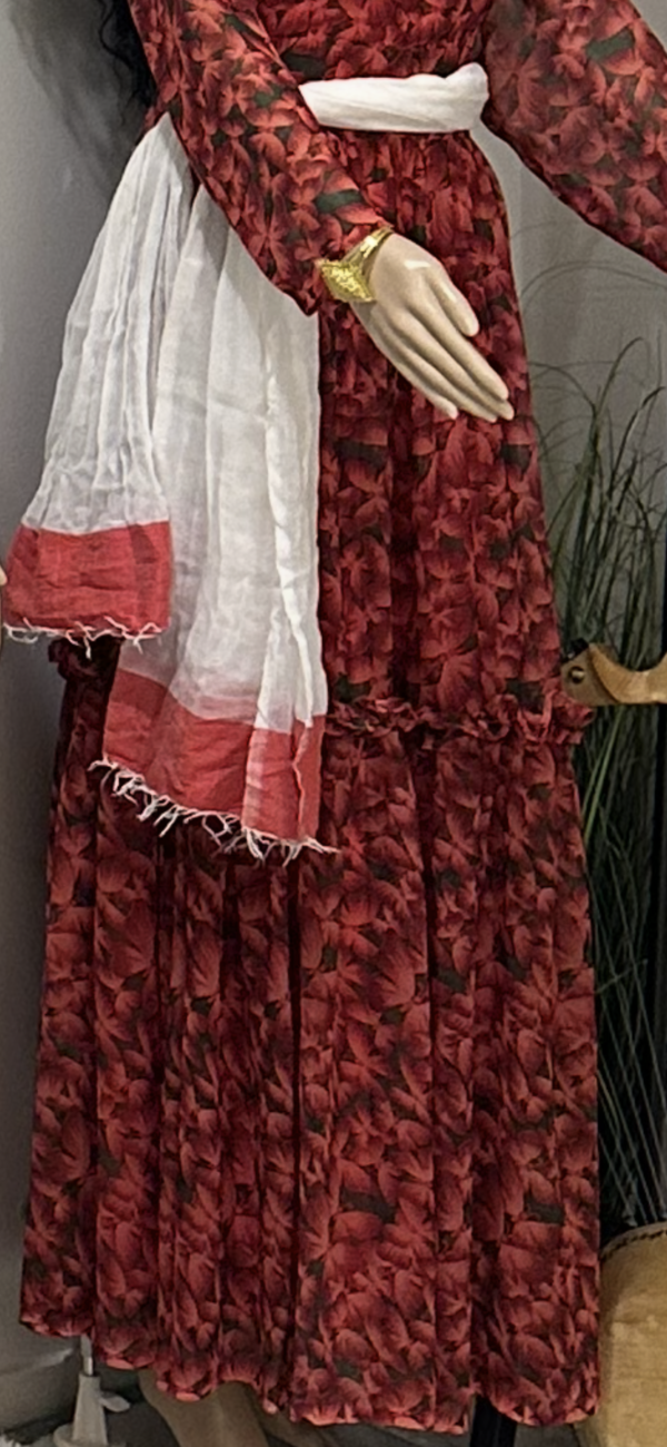 Shewhat design Ethiopian &Eritrean chiffon dress New/ሽፎን ቀሚስ - Image 4