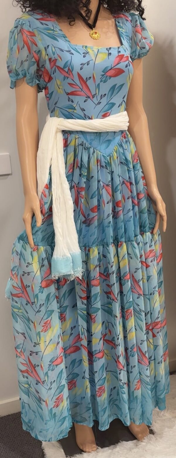 Shewhat Design Ethiopian And Eritrean Chiffon Dress New/ሽፎን ቀሚስ - Image 4